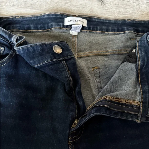 Lane Bryant Dark Wash Skinny Jeans 26W Stretch Denim - Picture 10 of 11